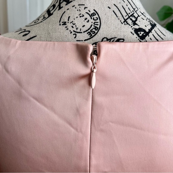 Lauren Ralph Lauren Evening Satin Cap Sleeve Sheath Dress Pink Sz 4 - Picture 11 of 16